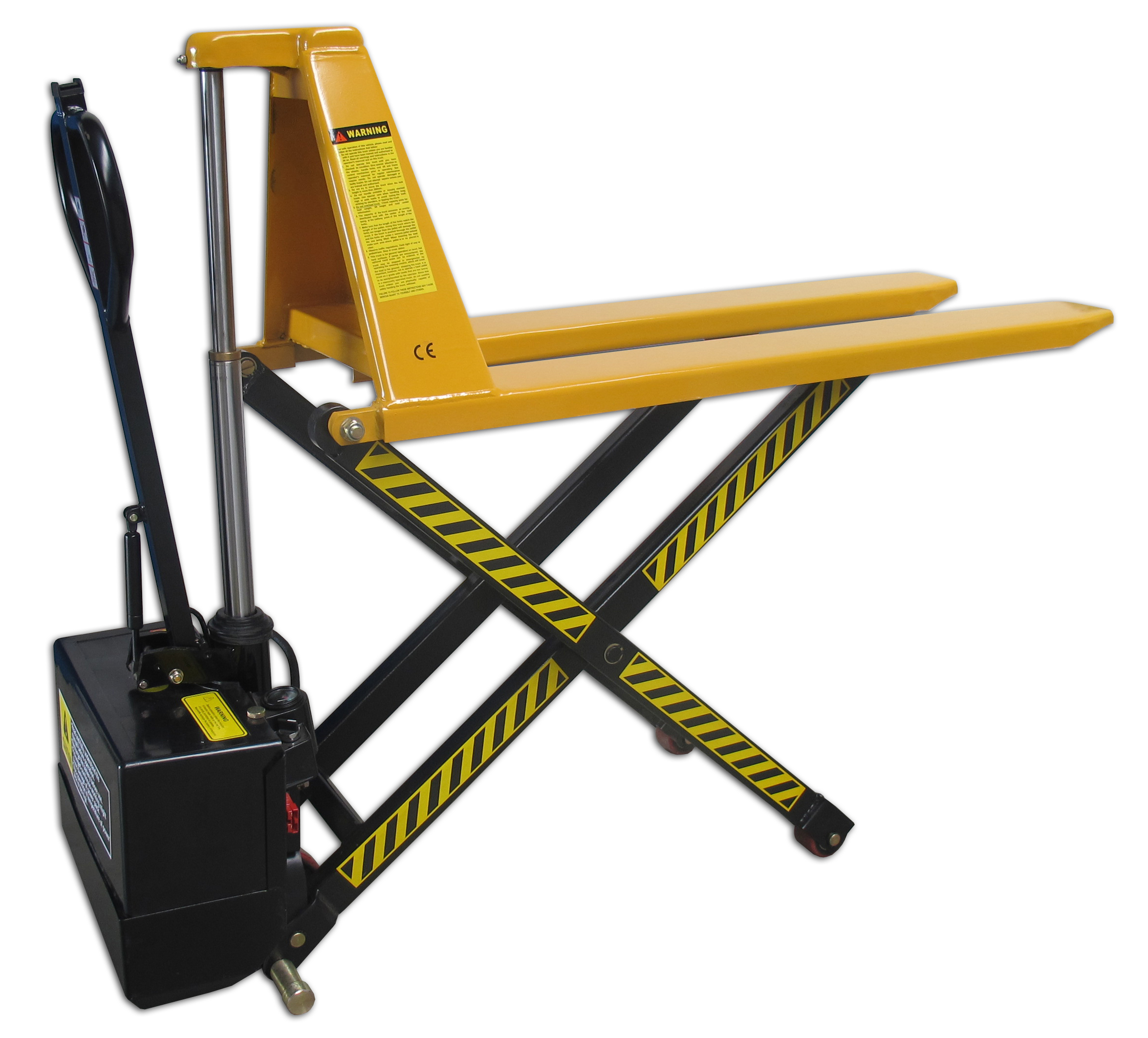 qteck semi-elektrischer Scherenhubwagen SHW-E-Serie